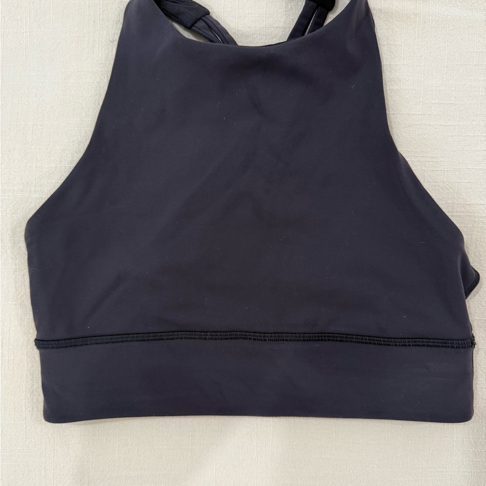 lululemon athletica Black High-Neck Crop Top
